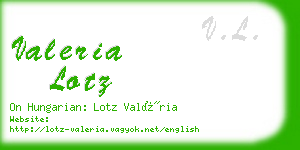 valeria lotz business card